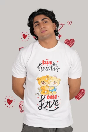 Two Hearts Tshirt Men