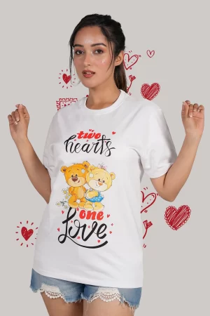 Two Hearts Tshirt Women